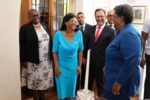 Presidenta (E) Delcy Rodríguez se reunió con Primera Ministra Mottley en la residencia Illaro Court de Bridgetown