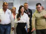 Gobernadora Joana Sánchez inspeccionó trabajos en el hospital de “Dr. José María Vargas”