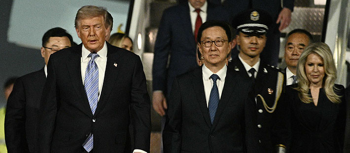 Donald Trump realiza su primera visita oficial a China en nueve años