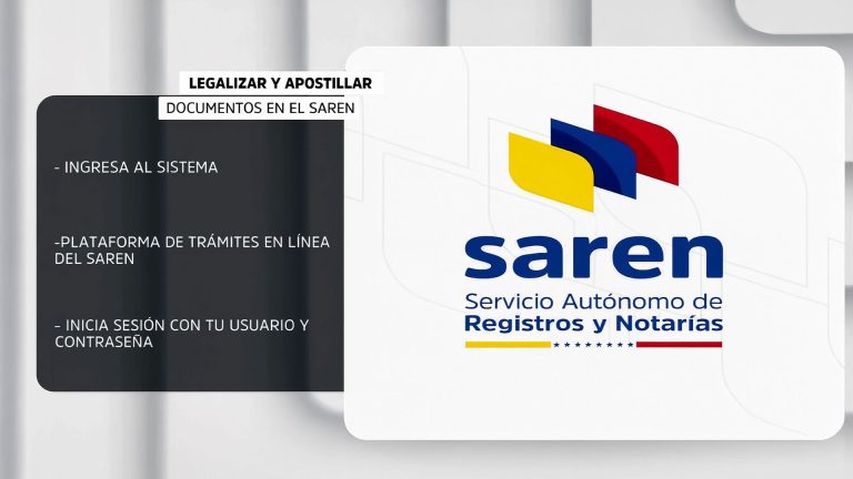 Paso a paso para hacer trámite de la apostilla directamente desde la página del SAREN