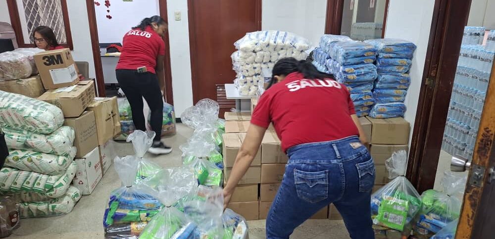Corposalud Aragua envió a Caracas alimentos y medicamentos clasificados para atender contingencia