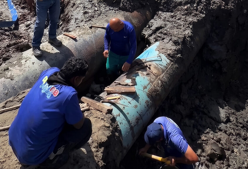 Reparan tubería del Acueducto Regional del Centro en la Intercomunal Turmero-Maracay