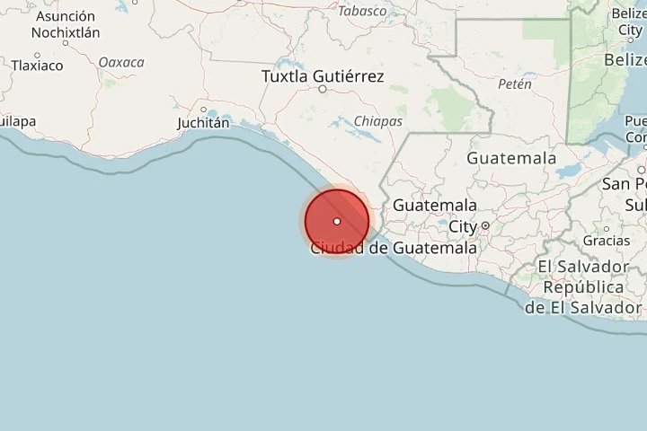 Nuevo temblor de magnitud 5,1 sacude el sur de México y Guatemala