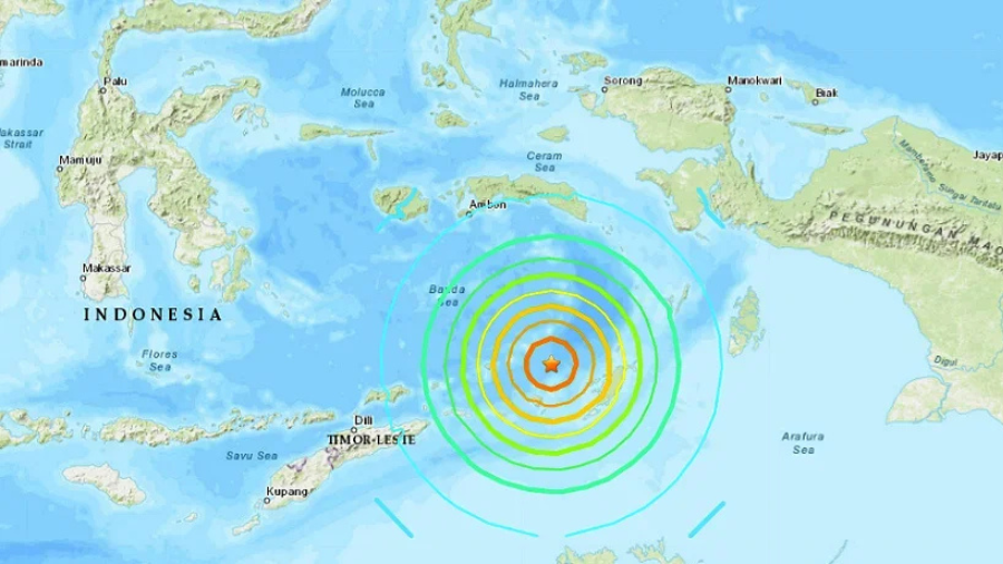 Sismo de magnitud 7,7 en Indonesia