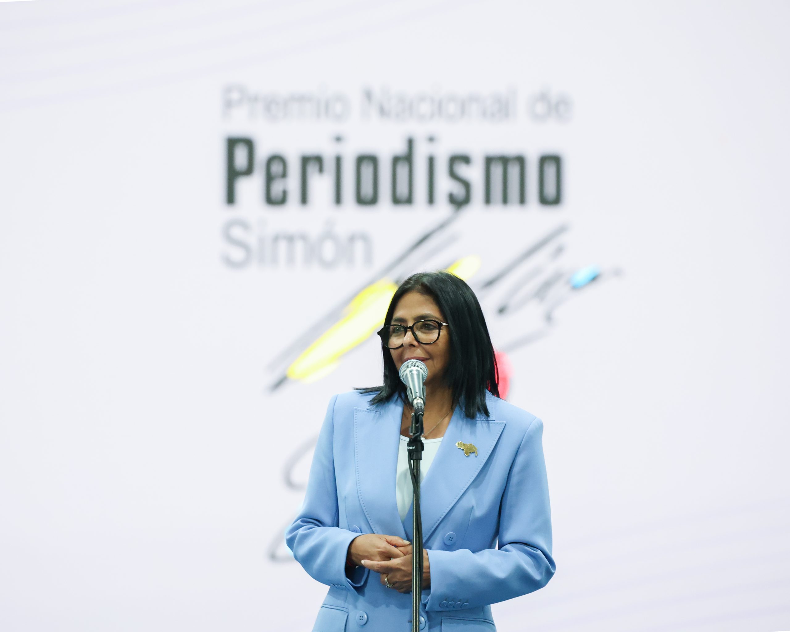 Presidenta Delcy Rodríguez encabezó entrega del Premio Nacional de Periodismo Simón Bolívar 2026