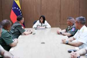 Presidenta Delcy Rodríguez se reunió con el Alto Mando Militar en el Palacio de Miraflores